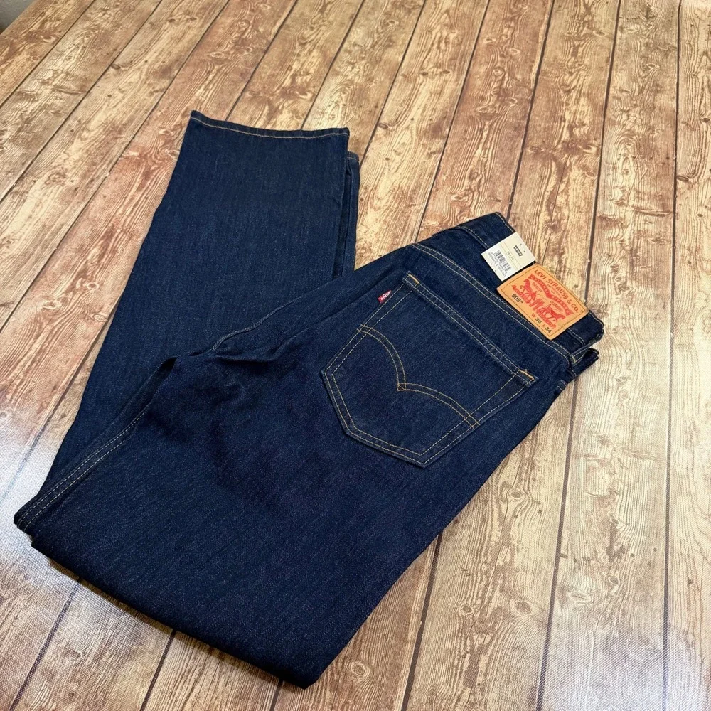 Levis 505 Regular Fit Jeans Mens 36x34